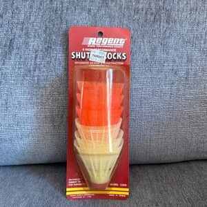 Vintage 6 Regent Shuttlecocks Unopened Package Red White Model 12005 NOS - SN